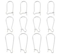 PH PandaHall Ganci per Orecchini In 925 Argento Sterling 6 Paia 3 Stili Ganci per Orecchini Fili di Blocco Sicuro Orecchini Leva Cavi per Orecchie Posteriori Connettore Lungo per Orecchini Fai Da Te