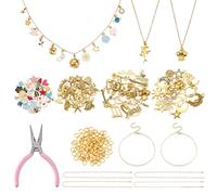 PH PandaHall Kit per Realizzare Braccialetti con Ciondoli, Catene in Acciaio Inox 304 con Pendenti Anelli di Congiunzione per La Creazione di Gioielli Collane Bracciali Fai Da Te