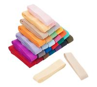 PH PandaHall Nastro Elastico Sbieco 30 Colors, Nastro di Sbieco A Piega Singola, Tessuto Elasticizzato da 20mm, Accessori per Indumenti Fai da Te per Cucire, Quilting, Orlare, 55 m