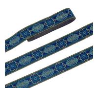 PH PandaHall Nastro In Tessuto Ricamato Da 33 mm, 7m Vintage Jacquard Nastro Da Cucire Nastro Tessuto Floreale Tessuto Trim Frangia Cucito Decor Trim per FAI DA TE Accessori Abbellimento Decorazioni