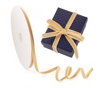 PH PandaHall - Nastro in velluto cachi da 18,3 m, larghezza 10 mm, nastri in velluto a doppio strato per cucito, fiocco per confezioni regalo, decorazione per matrimoni e feste