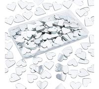 PH PandaHall Piastrelle a Specchio, 200pz Specchio Adesivo Specchi Adesivi da Parete Piccolo Cuore Tessere di Mosaico Mini Specchi Acrilici per Progetti Artistici E Mestieri Decorazione da Parete Casa