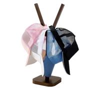 PH PandaHall Portacappelli in Legno Espositore per Cappellini da Baseball, Supporto a Forma Y di Colore Marrone Portaoggetti da Tavolo Organizer ed Espositore per Cappelli
