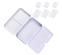 PH PandaHall Scatola per acquerelli Vuota con 12 vaschetta Mezza Vaschetta 8 vaschette Piene Tavolozza per Pittura Ad Acquerello Scatola di Latta per Acquerello con Coperchio per Acquarello