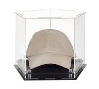 PH PandaHall Scatola per Esposizione Cappelli da Baseball Trasparente Acrilica Pentagonale Scatola Portacappelli per Decorazione Casa, 26.4x27.7x20.8cm