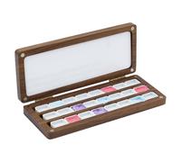 PH PandaHall Tavolozza Vuota per Acquerelli In Legno Tavolozze per Acquerelli Vassoio In Legno per Acquerello con Coperchio Scatola per Acquerello da Viaggio per Pittori Studenti Adulti Studio Caffè