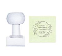 PH PandaHall Timbro per Sapone Fatto a Mano Piccolo Timbro per Goffratura di Sapone di Parole con Manico Timbro di Impronta di Sapone Timbro Acrilico per Sapone Fatto a Mano Busta Invito Bomboniera