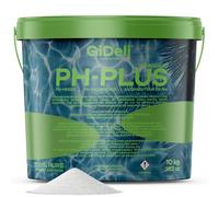 pH Plus granulato 10 kg in secchio medio per il valore di pH in piscina, vasca idromassaggio e jacuzzi, prodotto per acqua cristallina, ideale per tutti i tipi di piscine, dosaggio semplice ph+