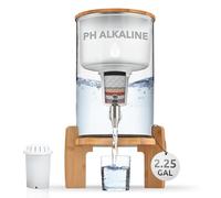 pH RECHARGE - distributore per acqua alcalina e ionizzata in vetro - filtra, purifica e addolcisce l'acqua - elimina cloro e impurità - aumenta il pH - 9 litri (grande)