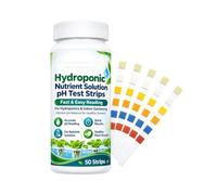PH Test Strips Hydroponic Accurate - Easy Read Portable Paper Tester PH Pad | 50-Piece Acidity PH Range Strip Pad for Aeroponics Grow | System Planting Home Garden Yard Farm Patio PH Test Strips Accurate