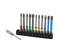PH0 PH1 PH2 H4 H6 T15 T20 T25 PZ2 Set punte cacciavite 12 pz alta precisione