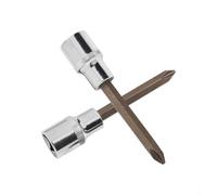 PH2 - Cacciavite a bussola a croce da 100 mm di lunghezza, 1/2 pollice per driver a percussione in lega di acciaio trattato termicamente