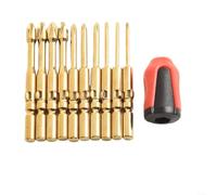 PH2 PH1 PH0 Screwdriver Set 5mm Shank for 801(B) | PH2 PH1 PH0 tips, 5mm shank fits 801 handle, per ideal for home appliance repair, 10-piece set