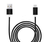 PH26 Cavo di tipo C per Motorola Moto G84 5G Cavo USB intrecciato Nylon 1 metro Cavo di carica/sincronizzazione Rapido-Trasferimento dati Tipo C - NERO
