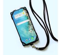 PH26 Custodia in silicone compatibile con TCL 30 SE antiurto con cordino regolabile - Nero