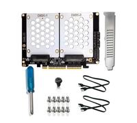 PH46-2 Adattatore diviso SFF8639 e disco solido da 2,5 pollici a scheda disco solido adattatore PCIE4.0X8 X16