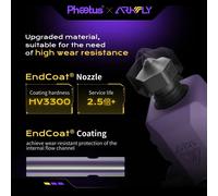 Phaetus ×Arkfly Nuovissimo Hotend Conch M6 Plus con EndCoat e Ugello Sic Rimovibile per Stampanti 3D Bambu Lab Serie X1 e P1