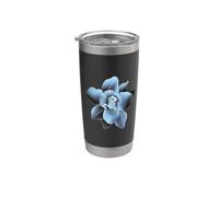 Phalaenopsis Blu Lavanda Falena Orchidee Fiori Giardinaggio Bicchiere termico in acciaio inox doppia parete