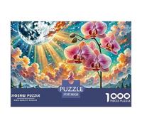 Phalaenopsis Orchid 1000 Piece Jigsaw Puzzle For Adults Challenging Game Stress Relief Puzzle Exercise The Memory of The Brain for Adults And Kids, Age 12 Years Up 38x26cm/1000pcs