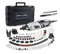PHALANX Kit di utensili rotanti da 180 W, 1,5 Amp a 6 velocità variabile con albero flessibile, 8000-35000 giri/min e kit di accessori da 213 pezzi, set multiuso perfetto per progetti artigianali e