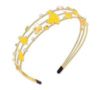 PHALIN Cerchietto per capelli da donna a forma di banana con strass, accessorio estivo per spiaggia, vacanze, regali (modello A)