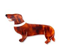 PHALIN Mollette per capelli a forma di cane da donna, divertenti fermagli per capelli in acetato a forma di bassotto con Border Collie, accessorio per capelli per animali domestici, regalo per gli