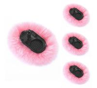 PhantAccy Parabrezza per microfono DJI Mic-2, filtro pop di ricambio e paravento, anti-pop e con cancellazione del rumore, solo per microfono wireless DJI Mic-2 (non per DJI Mic-1) (rosa, 4 pezzi)