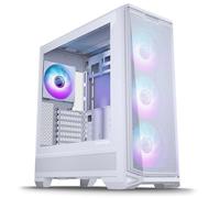 Phanteks Eclipse G400A, Case da Gaming Mid-Tower, 4 Ventole M25-140 Gen2 Incluse, Mesh ad Alto Flusso D'Aria, Finestra in Vetro Temprato, USB-C 3.2 Gen2, Bianco