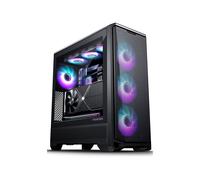 Phanteks Eclipse G400A, Case da Gaming Mid-Tower, 4 Ventole M25-140 Gen2 Incluse, Mesh ad Alto Flusso D'Aria, Finestra in Vetro Temprato, USB-C 3.2 Gen2, Nero