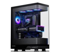 Phanteks Evolv X2, telaio di gioco a metà torre, sistema di raffreddamento verticale, telaio in vetro temperato trasparente, pannello interno in alluminio spazzolato con illuminazione D-RGB integrata,
