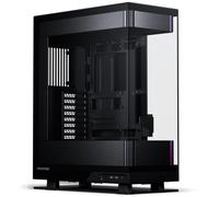 Phanteks Evolv X2, telaio di gioco a metà torre, sistema di raffreddamento verticale, telaio in vetro temperato trasparente, pannello interno in alluminio spazzolato con illuminazione D-RGB integrata,