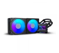 Phanteks (PH-GO280MPH_DBK01) Glacier One 280MPH D-RGB AIO Liquid CPU Cooler, Infinity Mirror Pump Cap Design, 2X Silent 140mm MP PWM Fans, 2X D-RGB Halos Fan Frames, Nero