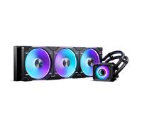 Phanteks Glacier One 420D30 X2 AIO Liquid CPU Cooler, Evolv X2 alluminio Cap Design, 3X Performance D30-140 D-RGB ventole per Intel LGA 1851, 1700, 1200, 115x e AMD AM4/AM5 socket (nero)