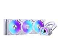 Phanteks Glacier One 420D30 X2 AIO Liquid CPU Cooler, Evolv X2 alluminio Cap Design, 3X Performance D30-140 D-RGB ventole per Intel LGA 1851, 1700, 1200, 115x e AMD AM4/AM5 socket (bianco)