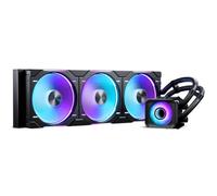 Phanteks Glacier One 420D30 X2 AIO Liquid CPU Cooler, Evolv X2 alluminio Cap Design, 3X Performance D30-140 D-RGB ventole per Intel LGA 1851, 1700, 1200, 115x e AMD AM4/AM5 socket (nero)