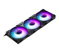 Phanteks M25-120 Gen2, 3er Pack, ventola di raffreddamento ad alte prestazioni ARGB da 120 mm, telaio ventola unificato a Daisy-Chain, hub Infinity Mirror, connessione a cavo singolo, Nero