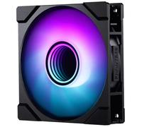 Phanteks M25-140 Gen2, ventola di raffreddamento ad alte prestazioni ARGB da 140 mm, telaio ventola unificato a Daisy-Chain, hub Infinity Mirror, connessione a cavo singolo, Nero