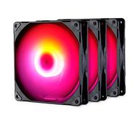 Phanteks M25 PWM D-RGB Lüfter, 3er Pack - 140 mm, Schwarz