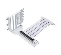 Phanteks Supporto verticale per GPU con cavo riser PCI-E 4.0 x16 da 220 mm, bianco II, raffreddamento e display GPU migliorati