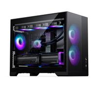 Phanteks XT M3 Mini-Tower PC Case Nero - Micro ATX Case compatto con vetro temperato, supporto per radio da 360 mm e scheda grafica da 430 mm - Senza ventola