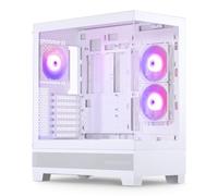 Phanteks XT View, gaming mid-tower, finestrino anteriore e laterale in vetro temperato, USB-C 3.2 Gen2, 3 ventole M25-120 D-RGB incluse, Bianco