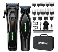 Phantom Kit tagliacapelli professionale a levitazione magnetica e tagliacapelli da uomo, 8000-13000 giri/min, motore intelligente con coppia automatica, lame DLC e ceramica, kit da barbiere senza fili