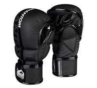 Phantom MMA Guanti APEX | Guanti professionali per Sparring, Fight, Boxe, Freefight (S/M - Nero)