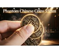 Phantom Monete Cinesi 55mm Trucco Magia Illusione Palco Mago Professionale
