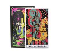 Phantom Tarocchi, Creative Dark Deck, classico strumento di divinazione con significati, carta di intuizione della , ideale per principianti, raduni, letture spirituali 10,2 x 6,9 cm