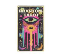 Phantom Tarocchi Deck, Creative Dark Cards, Fortune Tool with Symbol Meanings, Classic Set with Versatile Utility, 4,06 x 2,36 pollici Spiritual Accessory, Compact Fixture for Family Gathering Party