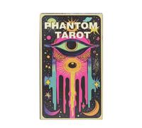 Phantom Tarot Cards, Dark Tarot, Coated Finish Travel-Friendly Gothic Aesthetic Symbolic Imagery Compact Storage Matte Texture, Telling Playing Cards for Family, Gathering