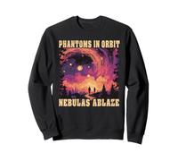 Phantoms in Orbit Nebulas Ablaze Halloween Space Astronomy Felpa