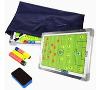PhantomSky 45 x 30 Lavagna Tattica Calcio, Kit Allenatore Calcio con Magneti, Penna e Gomma, Cartella Tattica per Allenatore di Calcio - Lavagna Calcio per Insegnare e Formazione