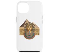 Pharaoh Tutankhamun Egypt History Pyramids Art Design Custodia per iPhone 13